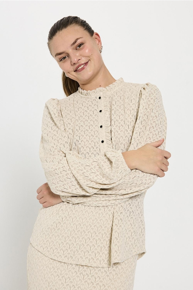 FQRIGGA BLOUSE 206875 MOONBEAM